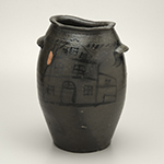 Fig. 5: Jar attributed to Lewis Gardner (ca.1778–1850); Loudoun County, VA; 1820-1830. Stoneware, salt-glazed; HOA: dimensions HOA: 13 1/2”, WOA: 9”. MESDA, The William C. and Susan S. Mariner Collection, Acc. 5813.30. Photograph by Dan Routh.