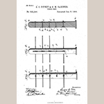 Fig. 22: “Fence Post” illustration, S. C. Pitney and G. M. Gardner, from U.S. Patent 532,246, filed 27 June 1894 and issued 8 January 1895, United States Patent and Trademark Office, Alexandria, VA. Available online https://patentimages.storage.googleapis.com/be/16/cd/72e5f7c8d4f71c/US532246.pdf (accessed 28 July 2018).