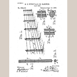 Fig. 23: “Clay Post” illustration, S. C. Pitney and G. M. Gardner, from U.S. Patent 558,418, filed 14 October 1895 and issued 14 April 1896, United States Patent and Trademark Office, Alexandria, VA. Available online https://patents.google.com/patent/US558418 (accessed 28 July 2018).