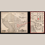 Fig. 12 A Map of the City of Washington in the District of Columbia: Established as the Permanent Seat of the Government of the United States of America by Robert King (surveyor), C. Schwarz (engraver); published by W. Cooper, Washington, DC, 1818. HOA: 61 cm; WOA: 79 cm. Library of Congress Geography and Map Division Washington, D.C. 20540 to 4650 USA dcu. Online: https://lccn.loc.gov/map65001120 (accessed 30 May 2024). Detail of the Navy Yard area with the location of John McLeod’s Navy Yard Academy marked with a red star.