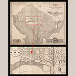 Fig. 24 A Map of the City of Washington in the District of Columbia: Established as the Permanent Seat of the Government of the United States of America by Robert King (surveyor), C. Schwarz (engraver); published by W. Cooper, Washington, DC, 1818. HOA: 61 cm; WOA: 79 cm. Library of Congress Geography and Map Division Washington, D.C. 20540 to 4650 USA dcu. Online: https://lccn.loc.gov/map65001120 (accessed 30 May 2024). Detail of the Capitol Hill area with the red star indicating the location of McLeod’s Central Academy.