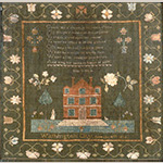 Fig. 7 Sampler by Julia O’Brien; Washington, DC; 1812. Silk on linen. Photo courtesy of M. Finkel & Daughter, Philadelphia.